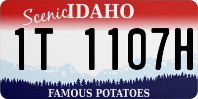ID license plate 1T1107H