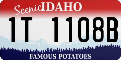ID license plate 1T1108B