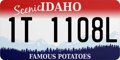 ID license plate 1T1108L