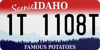 ID license plate 1T1108T