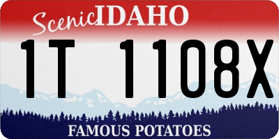 ID license plate 1T1108X