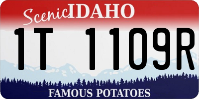 ID license plate 1T1109R
