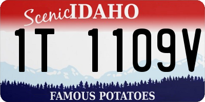 ID license plate 1T1109V