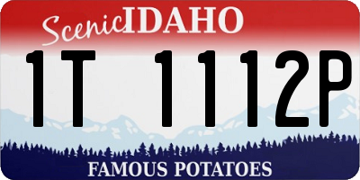 ID license plate 1T1112P