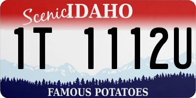 ID license plate 1T1112U