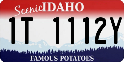 ID license plate 1T1112Y
