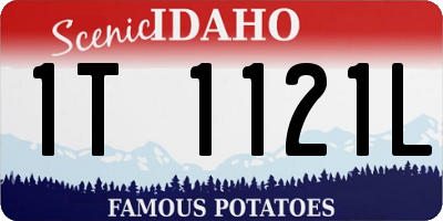 ID license plate 1T1121L