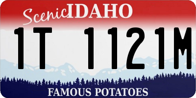 ID license plate 1T1121M