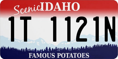 ID license plate 1T1121N