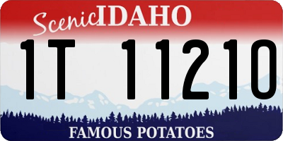ID license plate 1T1121O