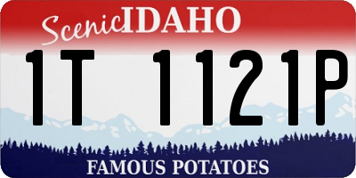 ID license plate 1T1121P