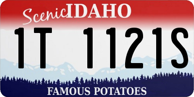 ID license plate 1T1121S