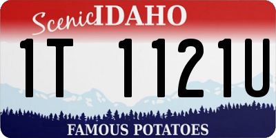 ID license plate 1T1121U