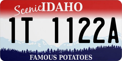 ID license plate 1T1122A
