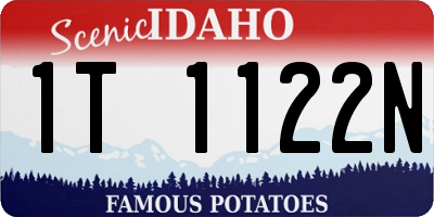 ID license plate 1T1122N
