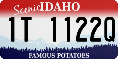 ID license plate 1T1122Q