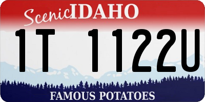 ID license plate 1T1122U