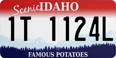 ID license plate 1T1124L