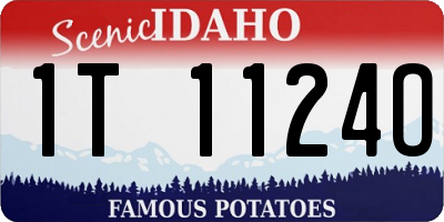 ID license plate 1T1124O