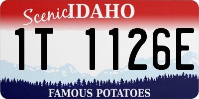 ID license plate 1T1126E