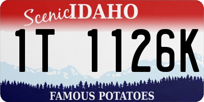 ID license plate 1T1126K