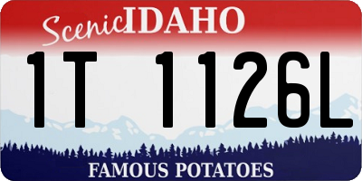 ID license plate 1T1126L