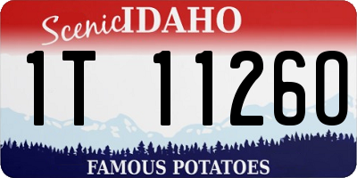ID license plate 1T1126O