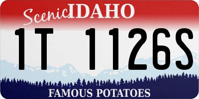 ID license plate 1T1126S