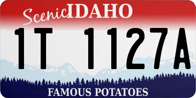 ID license plate 1T1127A