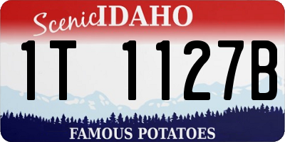 ID license plate 1T1127B