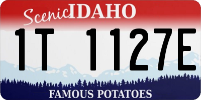 ID license plate 1T1127E