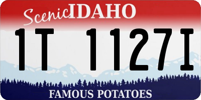 ID license plate 1T1127I