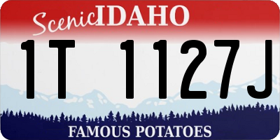 ID license plate 1T1127J