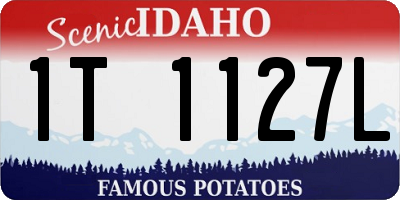 ID license plate 1T1127L