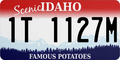 ID license plate 1T1127M