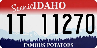 ID license plate 1T1127O