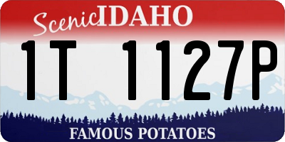 ID license plate 1T1127P