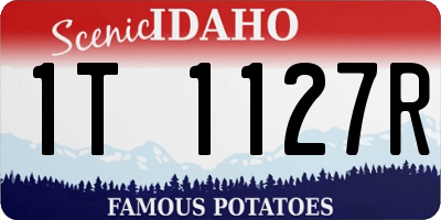 ID license plate 1T1127R