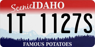 ID license plate 1T1127S