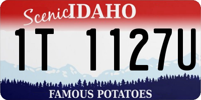 ID license plate 1T1127U