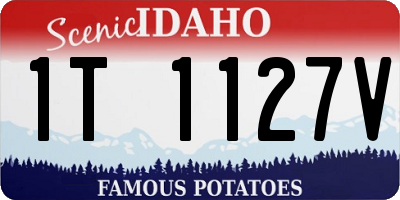 ID license plate 1T1127V