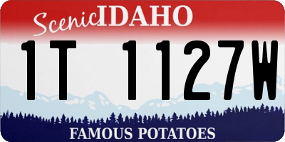 ID license plate 1T1127W