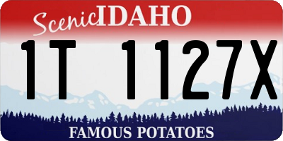 ID license plate 1T1127X