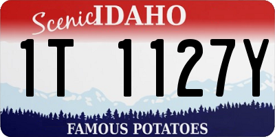ID license plate 1T1127Y