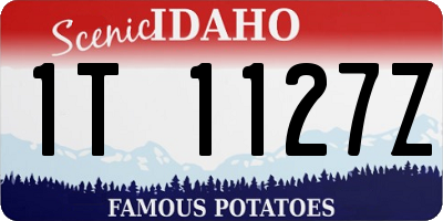 ID license plate 1T1127Z
