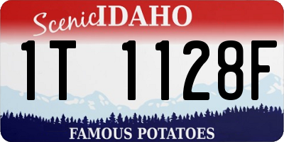 ID license plate 1T1128F