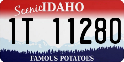 ID license plate 1T1128O