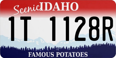 ID license plate 1T1128R