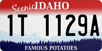 ID license plate 1T1129A