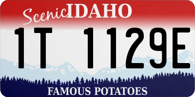 ID license plate 1T1129E